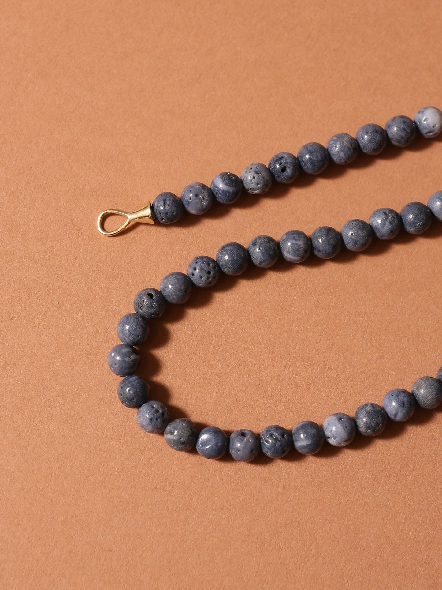 blue coral modular necklace 