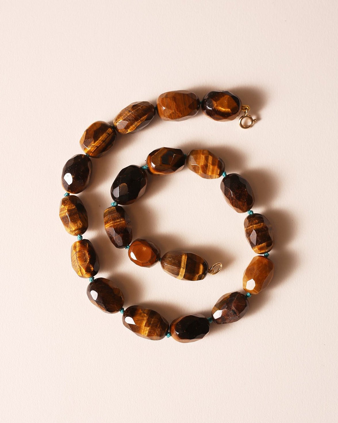 knotted tiger eye necklace